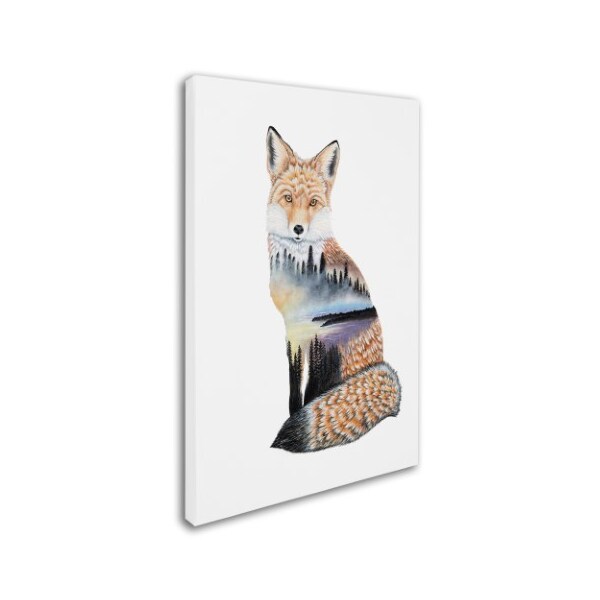 Michelle Faber 'Fox Lake Landscape' Canvas Art,16x24